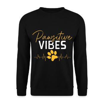 Dog Owner Animal Lover - Unisex Sweatshirt - black - Front - Alina (178cm) & Michal (187cm)