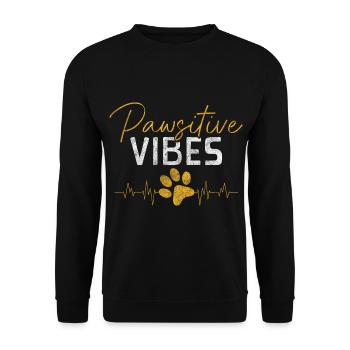 Dog Owners Family Dog School - Unisex Sweatshirt - black - Front - Alina (178cm) & Michal (187cm)