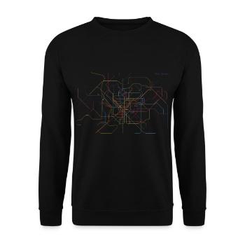 U-MOVE Spanien_Portugal - Unisex Pullover - Schwarz - Vorne - Alina (178cm) & Michal (187cm)