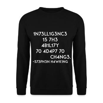 Physics Quote Quote Cadeau de programmation amusant - Sweat-shirt Unisexe - noir - Devant - Alina (178cm) & Michal (187cm)