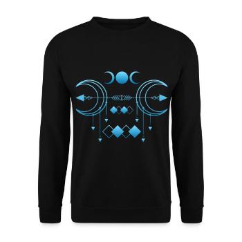 Symbolisme des signes - Sweat-shirt Unisexe - noir - Devant - Alina (178cm) & Michal (187cm)