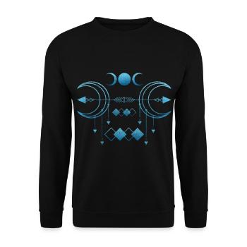 Le symbole vikings façonne la culture - Sweat-shirt Unisexe - noir - Devant - Alina (178cm) & Michal (187cm)