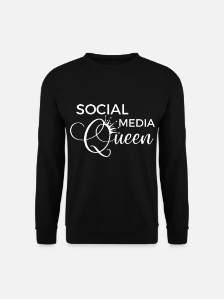 Social Media Queen - Unisex Sweatshirt - black