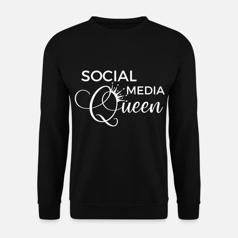 Social Media Queen - Unisex Pullover - Schwarz