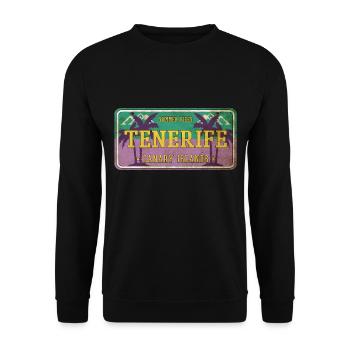 Tenerife Été Sun Beach Sea Palms Vacances - Sweat-shirt Unisexe - noir - Devant - Alina (178cm) & Michal (187cm)