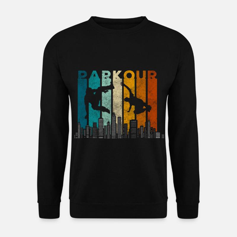 Parkour Running Courage Backflip - Unisex Sweatshirt - black