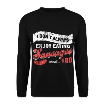 Saucisses - Sweat-shirt Unisexe - noir - Devant - Alina (178cm) & Michal (187cm)
