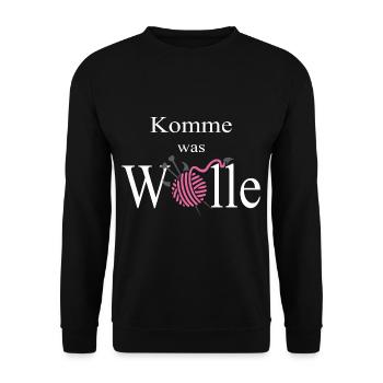 Wolle - Unisex Pullover - Schwarz - Vorne - Alina (178cm) & Michal (187cm)