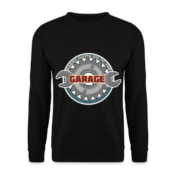 Cadeau de fête des pères pour papa pour la fête des hommes - Sweat-shirt Unisexe - noir - Devant - Alina (178cm) & Michal (187cm)