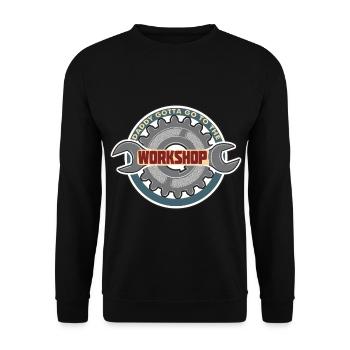 Cadeau de fête des pères pour papa pour la fête des hommes - Sweat-shirt Unisexe - noir - Devant - Alina (178cm) & Michal (187cm)