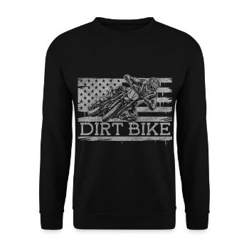 Mountain Bike Adrenaline Forest Extreme Sports - Unisex Sweatshirt - black - Front - Alina (178cm) & Michal (187cm)