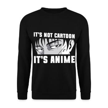 Manga Senpai Kanji Nerd - Unisex Pullover - Schwarz - Vorne - Alina (178cm) & Michal (187cm)