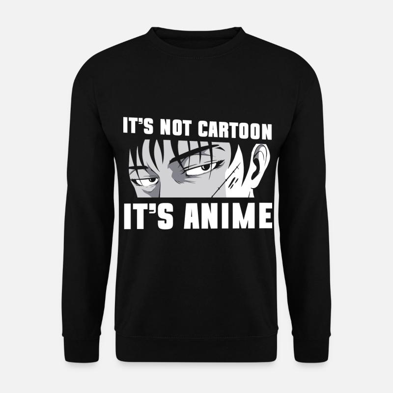 Manga Senpai Kanji Nerd - Unisex Sweatshirt - black