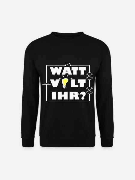 Watt Volt Schaltkreis - Unisex Pullover - Schwarz