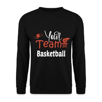 Votre équipe de basketball - Sweat-shirt Unisexe - noir - Devant - Alina (178cm) & Michal (187cm)