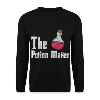 Healing Potions Health Healer - Unisex Sweatshirt - black - Front - Alina (178cm) & Michal (187cm)