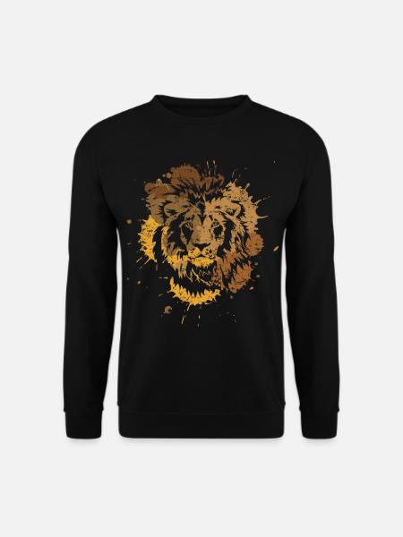 Löwe Raubkatze - Unisex Pullover - Schwarz