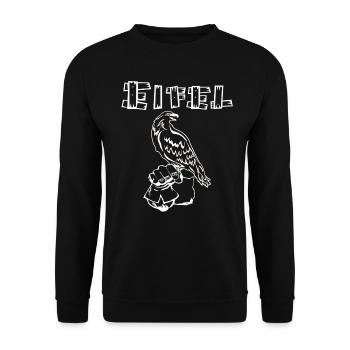 Eifel Greifvogel Bussard Falke shirt Geschenk bird - Unisex Pullover - Schwarz - Vorne - Alina (178cm) & Michal (187cm)