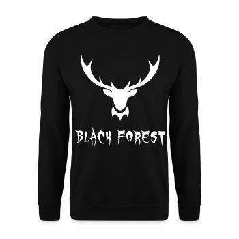 Métal Forêt Noire - Sweat-shirt Unisexe - noir - Devant - Alina (178cm) & Michal (187cm)