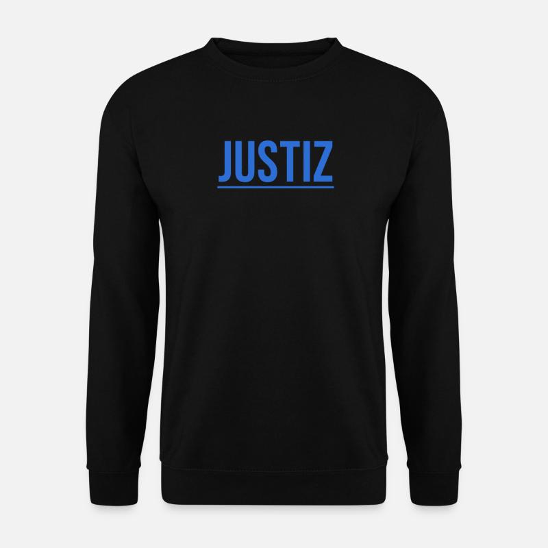 Einfaches dunkles Justiz Shirt Geschenkidee - Unisex Pullover - Schwarz