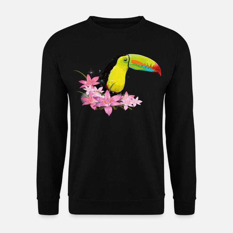 Toucan à bec vert - Sweat-shirt Unisexe - noir