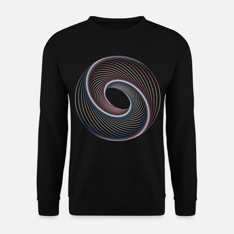 Heilige Geometrie Spiralle - Unisex Pullover - Schwarz