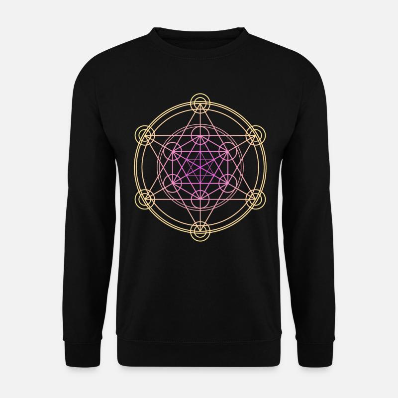 Merkaba Heilige Geometrie - Unisex Pullover - Schwarz