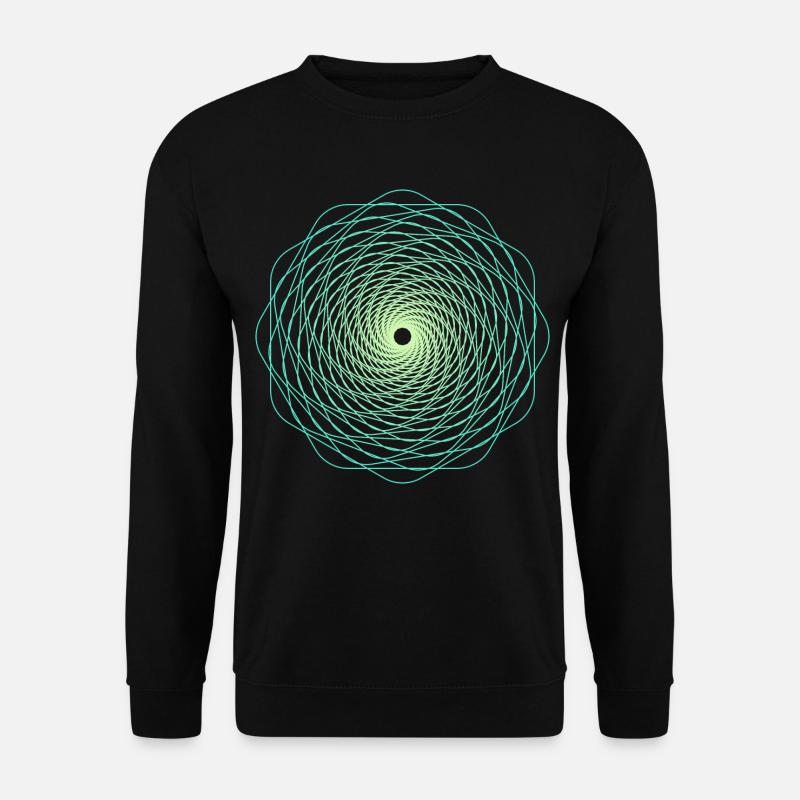 Heilige Geometrie Spiralle - Unisex Pullover - Schwarz