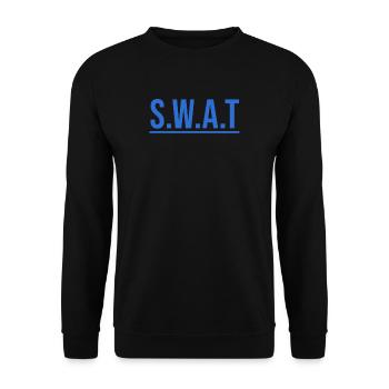 Chemise SWAT unie sombre Mardi Gras - Sweat-shirt Unisexe - noir - Devant - Alina (178cm) & Michal (187cm)