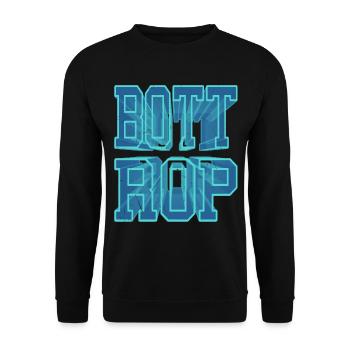 Bottrop Germany City 3D Font Skyline - Unisex Sweatshirt - black - Front - Alina (178cm) & Michal (187cm)