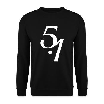 Human Design 5/1 Profil - Unisex Pullover - Schwarz - Vorne - Alina (178cm) & Michal (187cm)