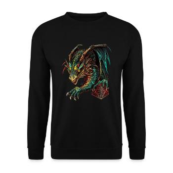 Dragon Die V2 - Sweat-shirt Unisexe - noir - Devant - Alina (178cm) & Michal (187cm)