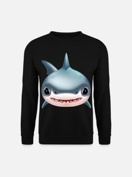 Requin mignon - Sweat-shirt Unisexe - noir