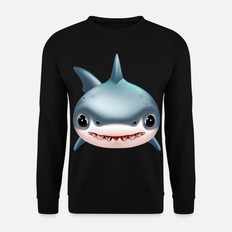 Cute shark - Unisex Sweatshirt - black