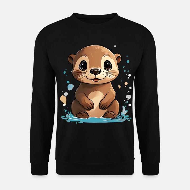 Baby Otter - Unisex Pullover - Schwarz