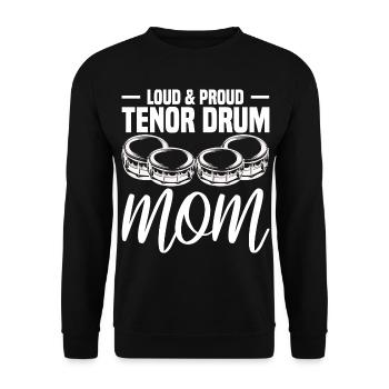 Tenortrommel Spieler Blaskapelle Musiker Geschenk - Unisex Pullover - Schwarz - Vorne - Alina (178cm) & Michal (187cm)