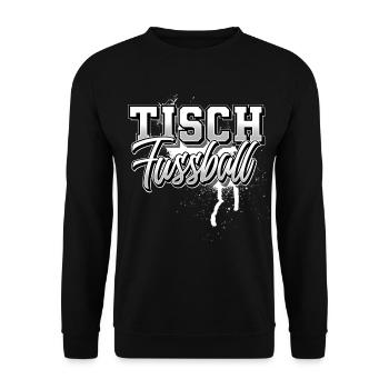 Tisch Fussball Tischfußball - Unisex Pullover - Schwarz - Vorne - Alina (178cm) & Michal (187cm)