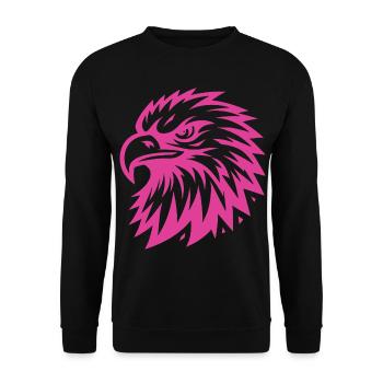 Pink Eagle Design - Unisex Sweatshirt - black - Front - Alina (178cm) & Michal (187cm)