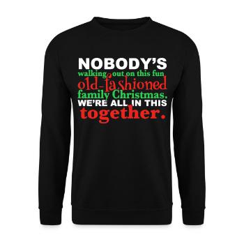 Merry Christmas - Unisex Sweatshirt - black - Front - Alina (178cm) & Michal (187cm)