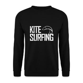 Kiteboarding Kitesurfing - Unisex Pullover - Schwarz - Vorne - Alina (178cm) & Michal (187cm)
