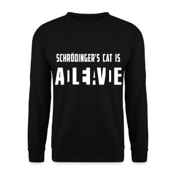 physicist - Unisex Sweatshirt - black - Front - Alina (178cm) & Michal (187cm)