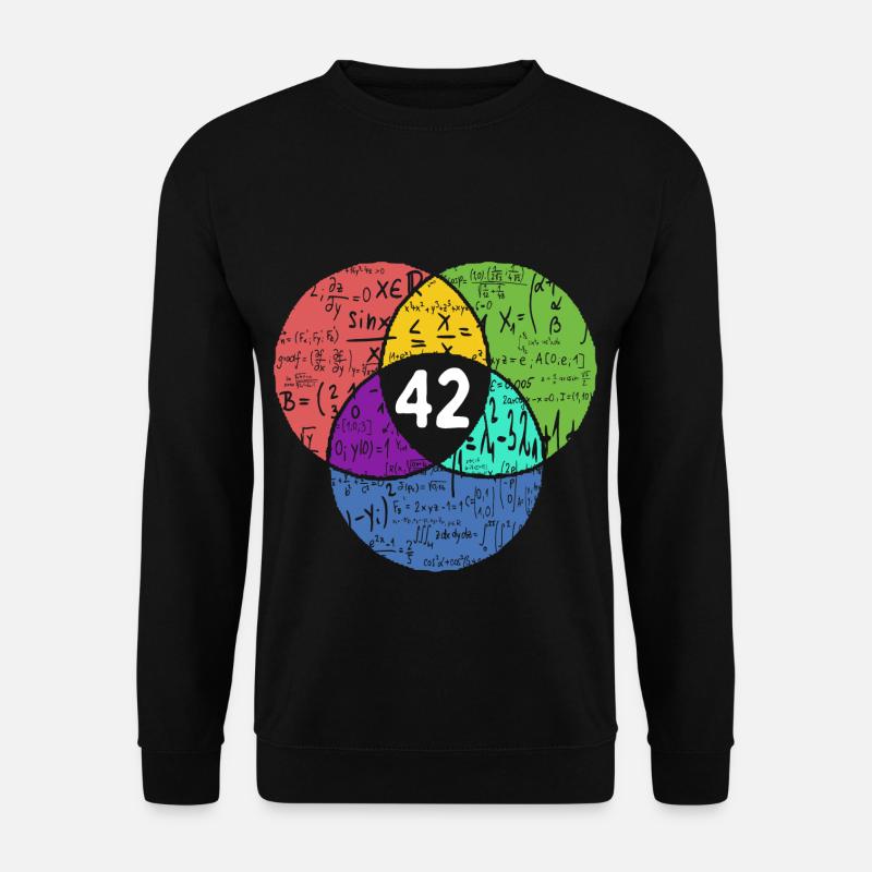 42 - Sinn des Lebens - Nerd - Mathe - Film - Unisex Pullover - Schwarz