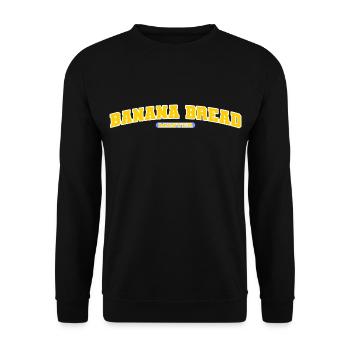 Banana Bread Master Banana Bread Baker Vegan - Unisex Sweatshirt - black - Front - Alina (178cm) & Michal (187cm)