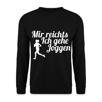Läufer Laufen Joggen - Unisex Pullover - Schwarz - Vorne - Alina (178cm) & Michal (187cm)