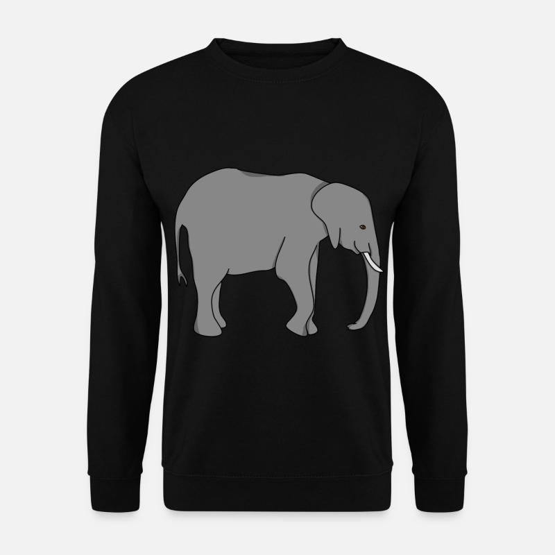Elephant Elephant Mom Dad - Unisex Sweatshirt - black