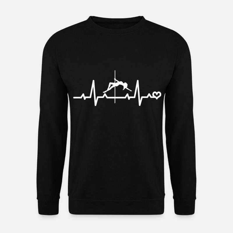Tanzen Herzschlag Poledance EKG - Unisex Pullover - Schwarz