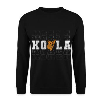 Koala Ours Protection des espèces forestières Bien-être animal - Sweat-shirt Unisexe - noir - Devant - Alina (178cm) & Michal (187cm)