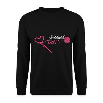 Häkeln Nähen - Unisex Pullover - Schwarz - Vorne - Alina (178cm) & Michal (187cm)