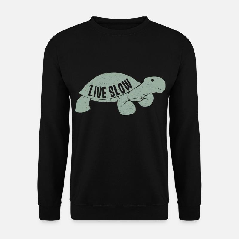 Live Slow Turtle - Unisex Sweatshirt - black
