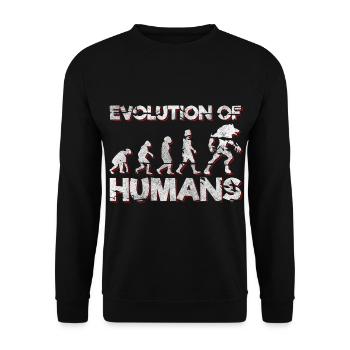 Monster Figure Cute - Unisex Sweatshirt - black - Front - Alina (178cm) & Michal (187cm)